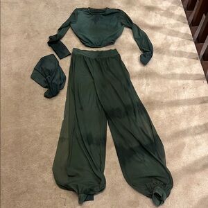 Green Three-Piece Lounge Set